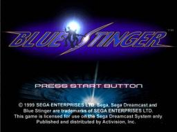 Blue Stinger Title Screen